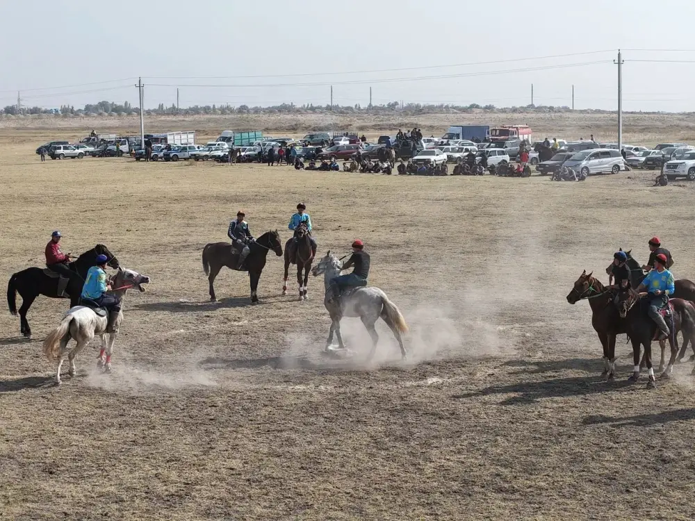 В Шуском районе открылся новый ипподром для проведения игр по кокпару (3)