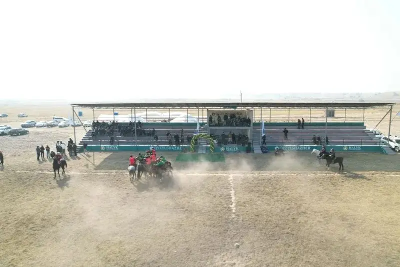 В Шуском районе открылся новый ипподром для проведения игр по кокпару (4)