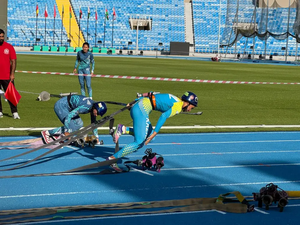 Спасатели МЧС Казахстана в числе сильнейших по итогам второго дня чемпионата мира по пожарно-спасательному спорту (2)