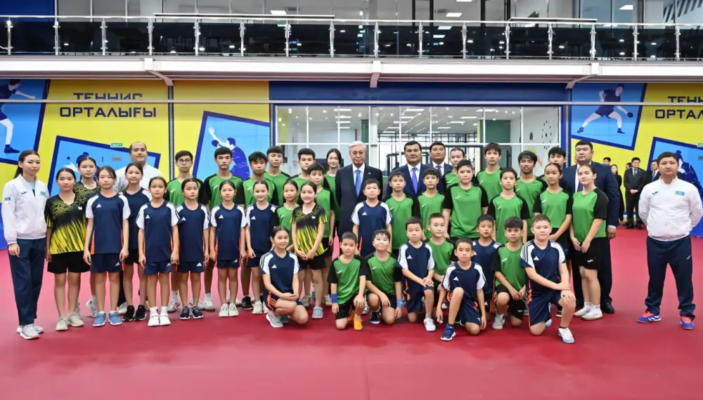 Касым-Жомарт Токаев посетил Центр настольного тенниса (4)