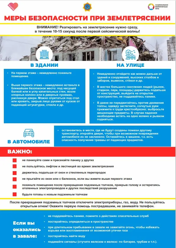 Правила поведения при землетрясении (2)