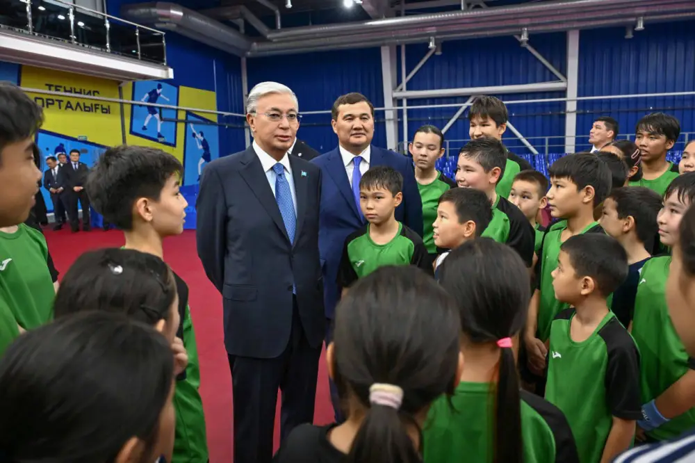 Касым-Жомарт Токаев посетил Центр настольного тенниса (7)