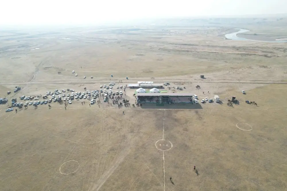 В Шуском районе открылся новый ипподром для проведения игр по кокпару (5)