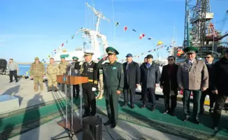 Новый патрульный корабль «Семей» вступил в службу для защиты государственной границы Казахстана