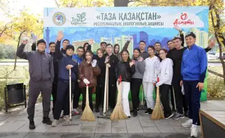 Сообщество Алматы объединилось для чистоты города в рамках акции «Таза Қазақстан»