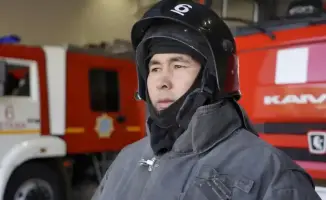 Спасение людей от огня командиром пожарной части Куатом Молдажановым