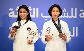 Анеля Цой из Казахстана завоевывает бронзовую медаль на III юношеских Азиатских играх в Манаме