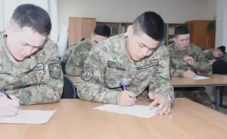 Национальная гвардия участвует в диктанте по казахскому языку