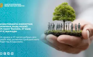 развитие гражданского общества Казахстана финансирование социальных проектов волонтерская деятельность