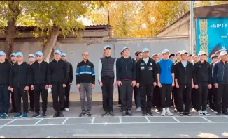 Призыв новобранцев из Шымкента осенью 2023 года