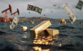 Корабль биткоина тонет, золото взлетает: буря на финансовом океане