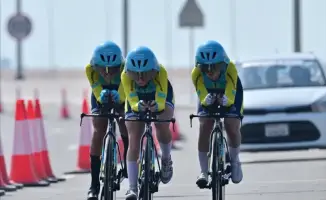 Казахстанская велогонщица завоевала золото в Бахрейне