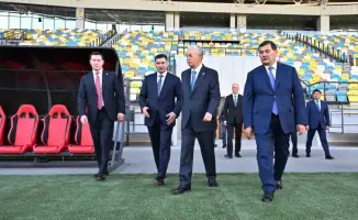 Центральный стадион Кызылорды открытие президента Токаева футбольная академия