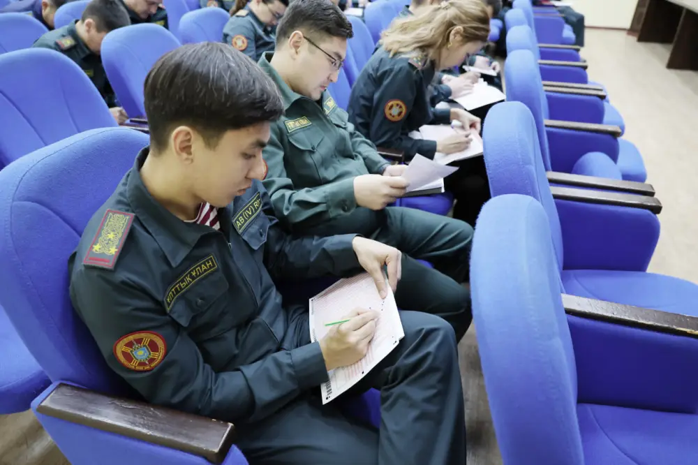 В Главном командовании Национальной гвардии прошло диагностическое тестирование по системе Qaztest (4)