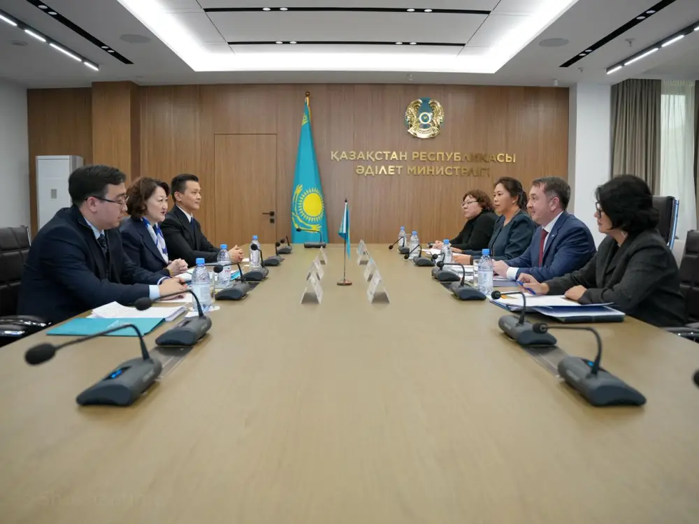 Министр юстиции Ерлан Сарсембаев встретился с Президентом Фонда Тюркской культуры и наследия Актоты Раимкуловой (3)