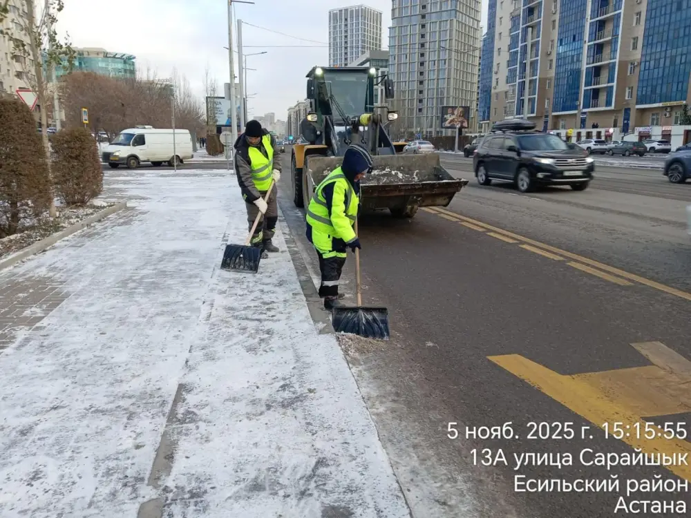 За два дня из Астаны вывезено более 3 000 кубометров снега (3)