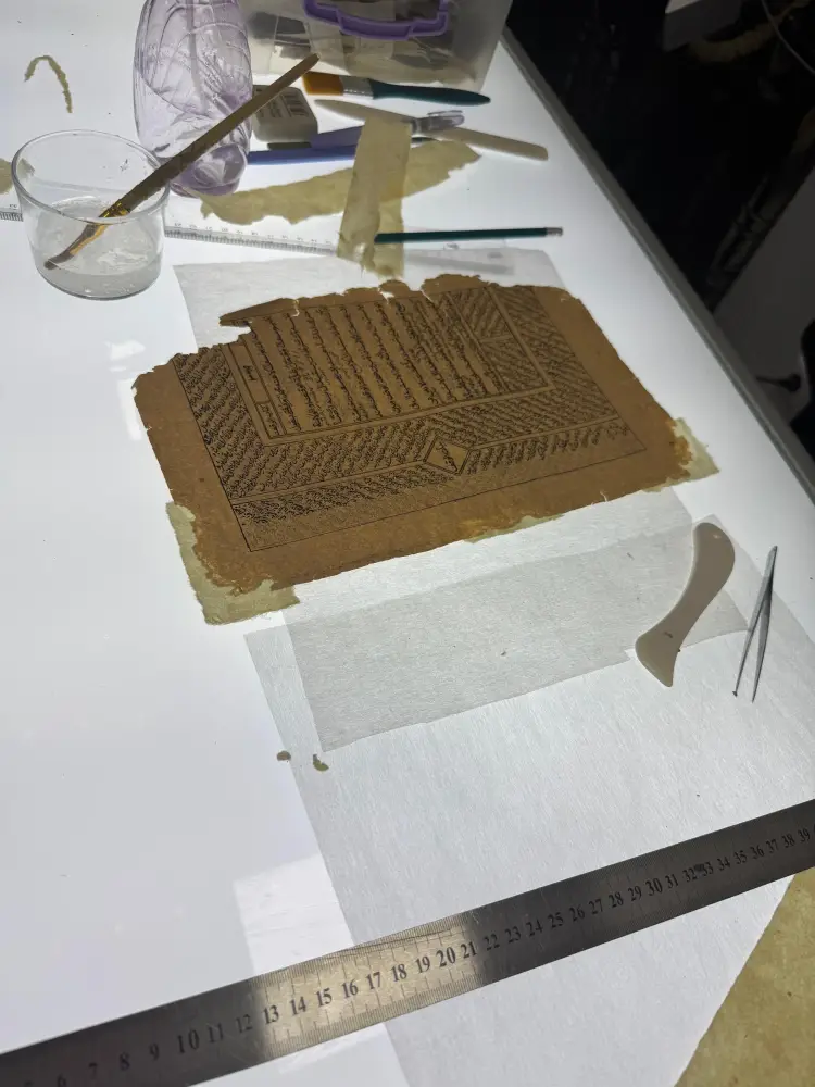 В Национальном центре рукописей и редких книг впервые начали внедрять метод ручного литья бумаги (4)