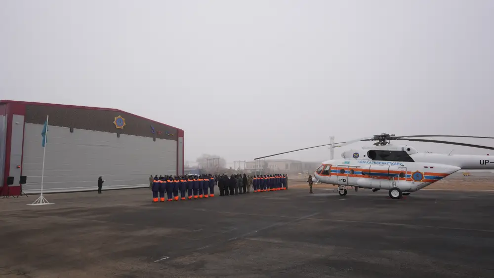 В области Ұлытау введён в эксплуатацию первый авиационный отряд МЧС Казахстана (4)