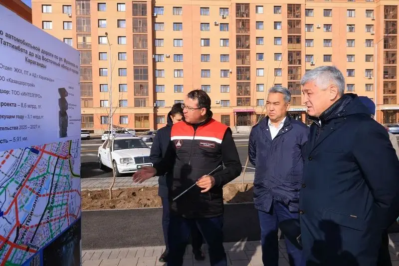 В Караганде открылось движение по новой дороге (3)