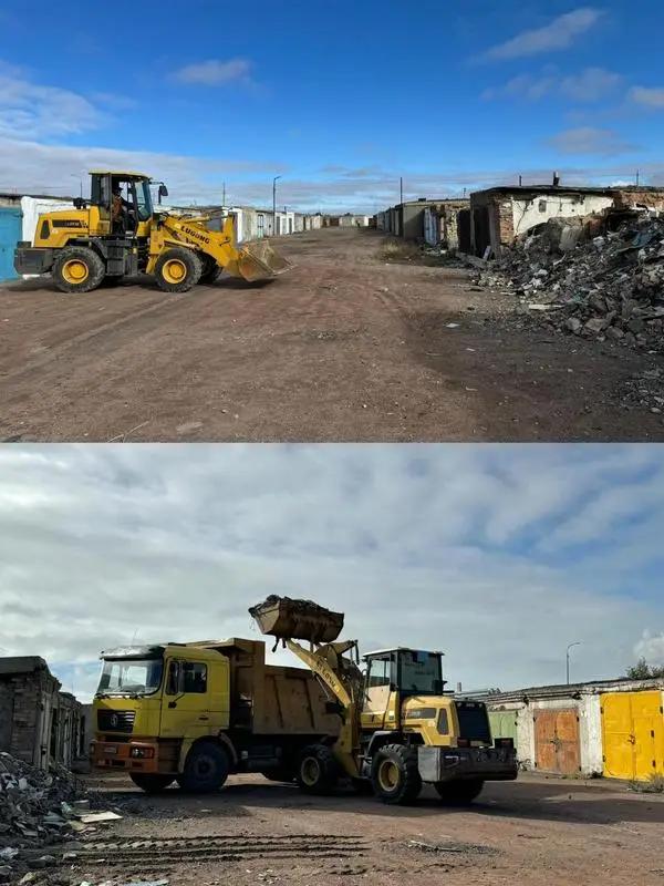 В Балхаше ликвидируют свалки и устанавливают новые контейнеры для мусора (4)