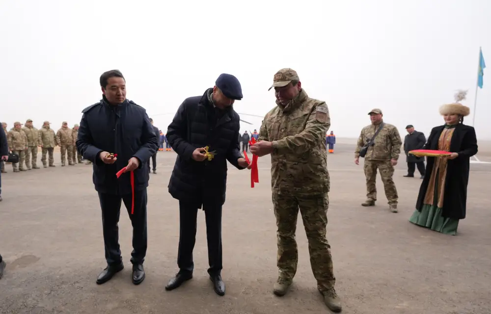В области Ұлытау введён в эксплуатацию первый авиационный отряд МЧС Казахстана (3)