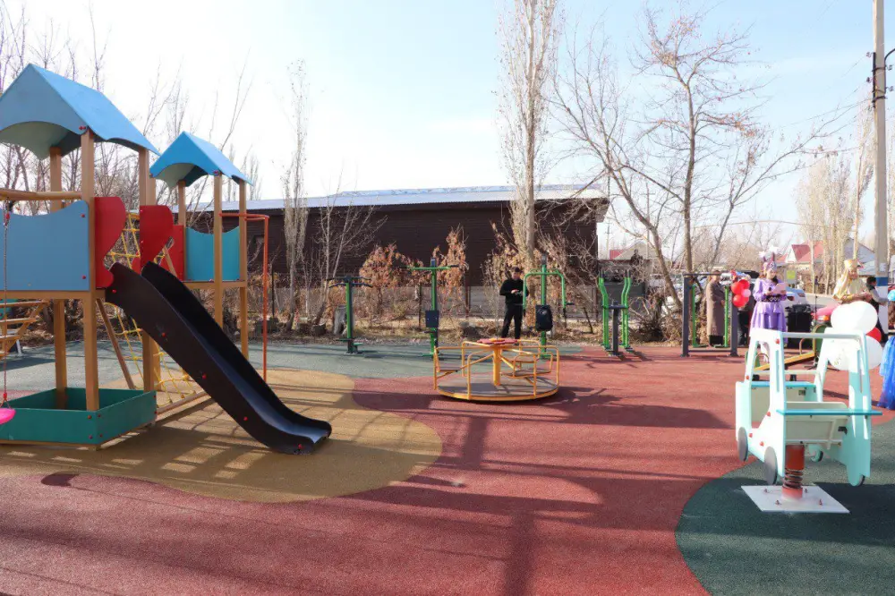 В Жуалынском районе открыты новые спортивные объекты (8)