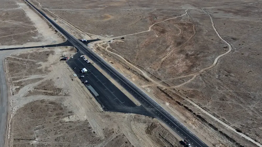 На трассе "Атырау–Астрахань" ведется обновление участка длиной 616–621 км (2)