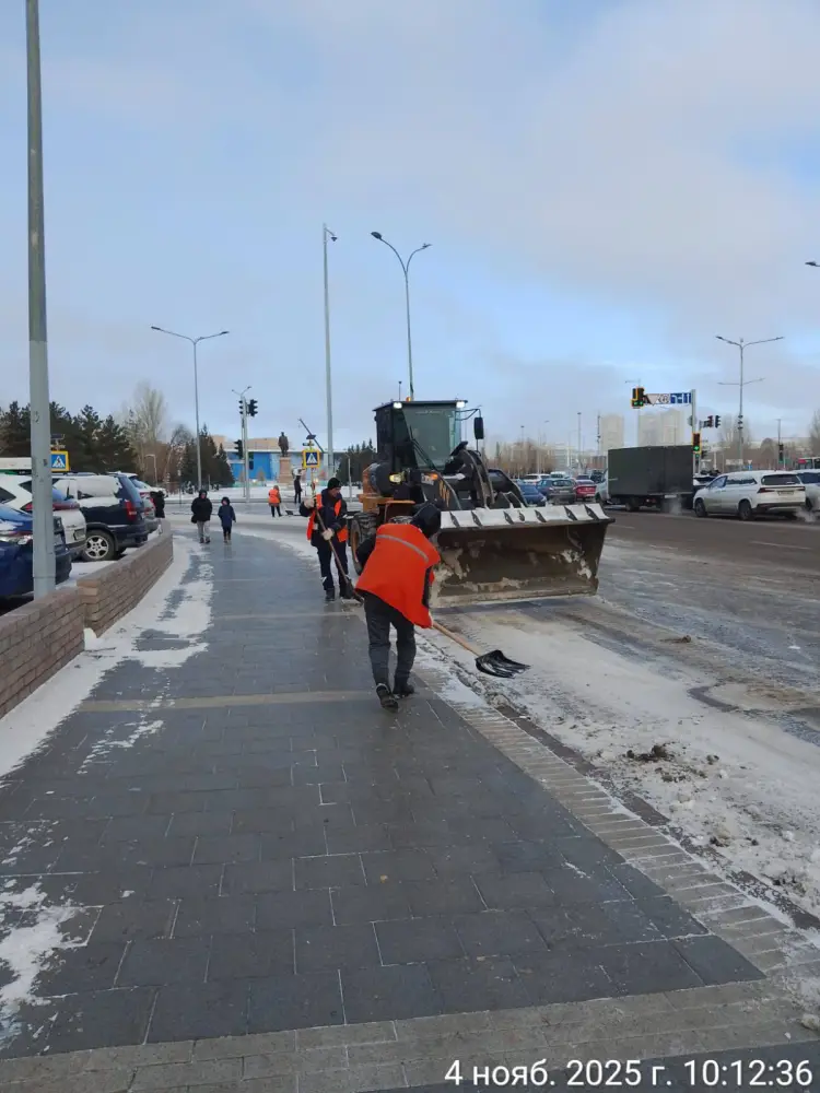 В Астане выпал первый снег: коммунальные службы работают в усиленном режиме (2)