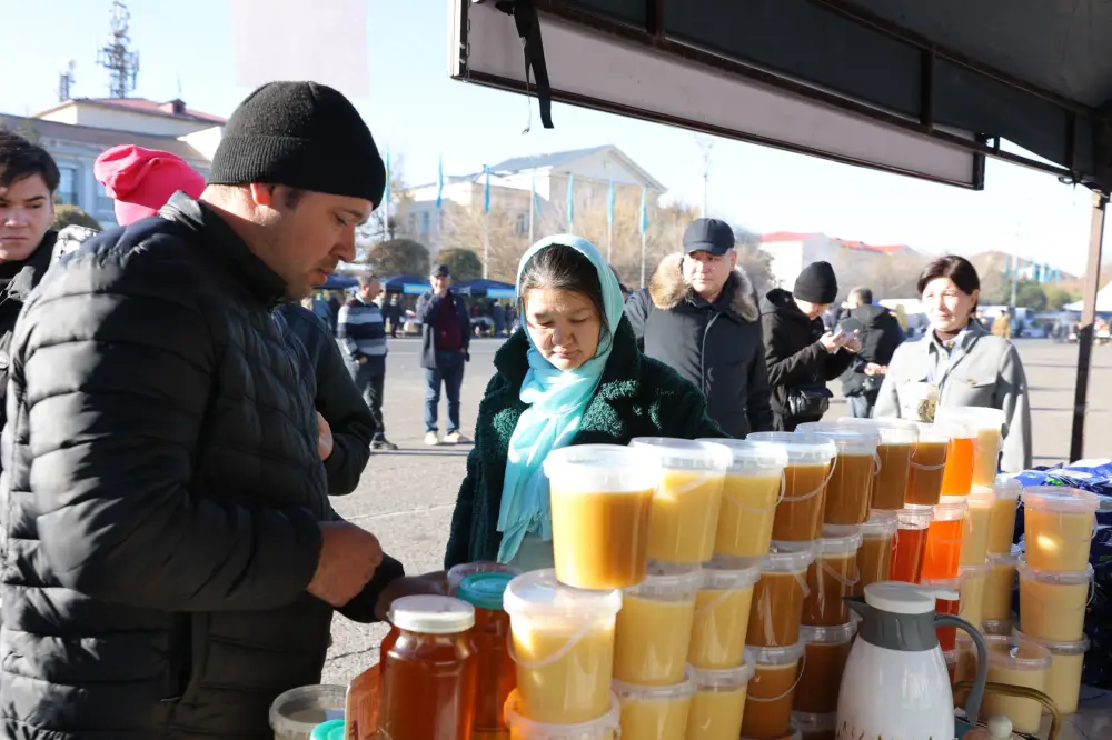 Ербол Карашукеев проверил цены и ассортимент на ярмарке в Таразе (3)