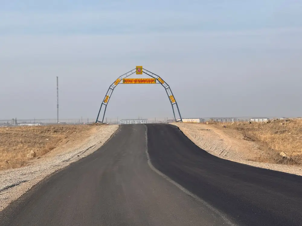 Долгожданная дорога для жителей: трасса «Жаксы – Державинск» уложен асфальт (2)