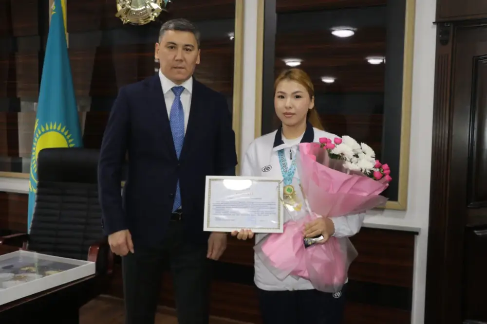 СПОРТСМЕН ТУРКЕСТАНСКОЙ ОБЛАСТИ СТАЛ ЧЕМПИОНОМ АЗИИ ПО АСЫК АТУ (2)