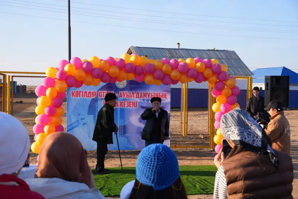 В село Кожасай дали газ (2)