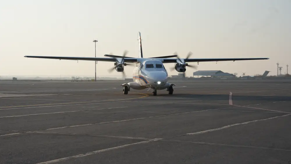 В Шымкенте встретили третий самолет L-410 для МЧС Казахстана (9)