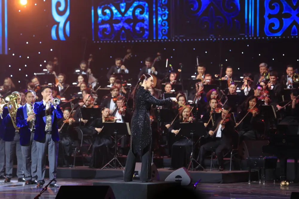 90-летний рубеж: Казахская государственная академическая филармония имени Жамбыла отметила юбилей (9)