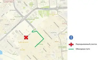 В Алматы с 2 ноября временное ограничение движения на пересечении Жамакаева и Алдар Косе из-за строительных работ