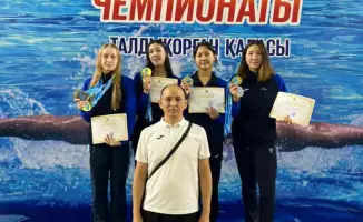 Команда Жетісу установила новый национальный рекорд в эстафете 4×200 м вольным стилем в Талдыкоргане