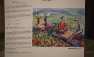 Выставка юных художников в Актау: отражение традиционных детских игр тюркских стран