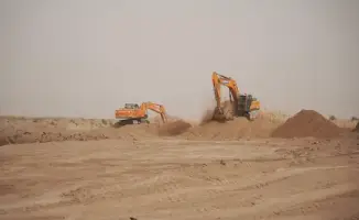 Строительство каналов для соединения изолированных водных масс с Шардаринским водохранилищем в Туркестанской области