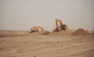 Строительство каналов для сброса изолированных водных масс в Шардаринское водохранилище в Туркестанской области