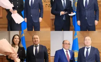 Сотрудники Комитета государственных доходов награждены государственными наградами и Почетными грамотами Министерства финансов РК в честь Дня Национальной валюты.