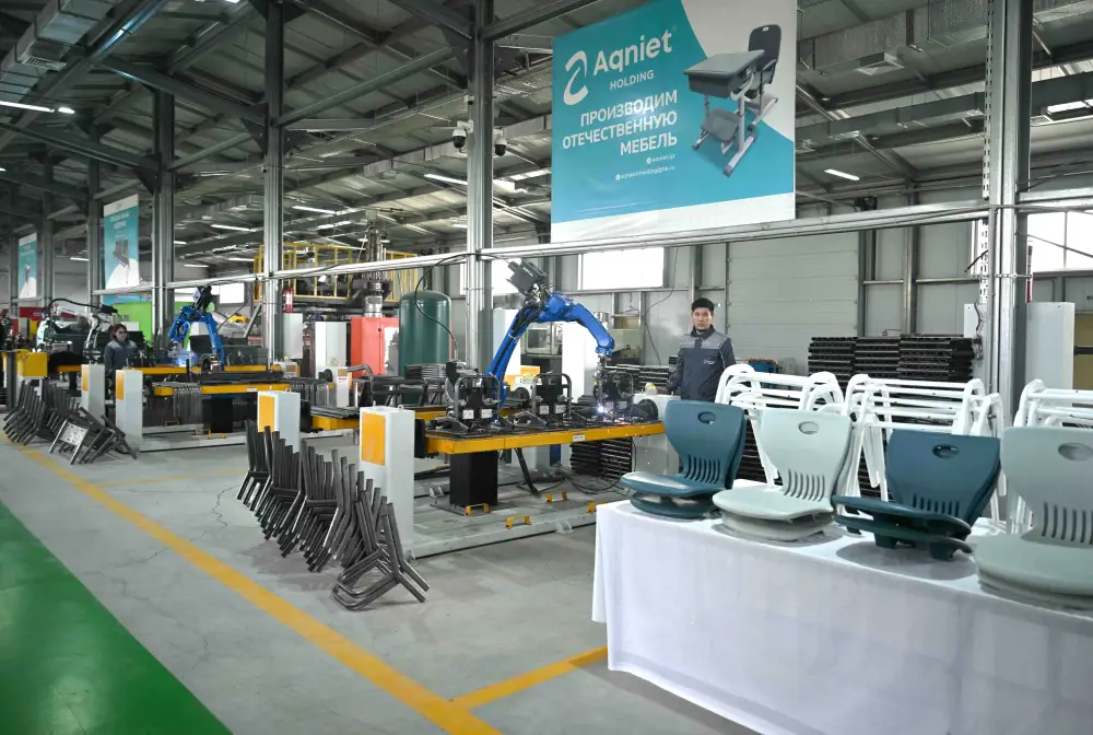 В ТУРКЕСТАНСКУЮ ОБЛАСТЬ ЗА 10 МЕСЯЦЕВ ПРИВЛЕЧЕНО 1,2 ТРЛН ТЕНГЕ ИНВЕСТИЦИЙ, ОТКРЫТЫ НОВЫЕ ЗАВОДЫ (2)