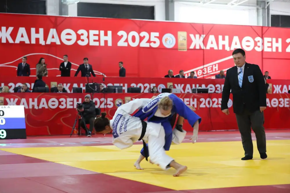 В Жанаозене впервые стартовал чемпионат Казахстана по дзюдо среди молодежи (8)