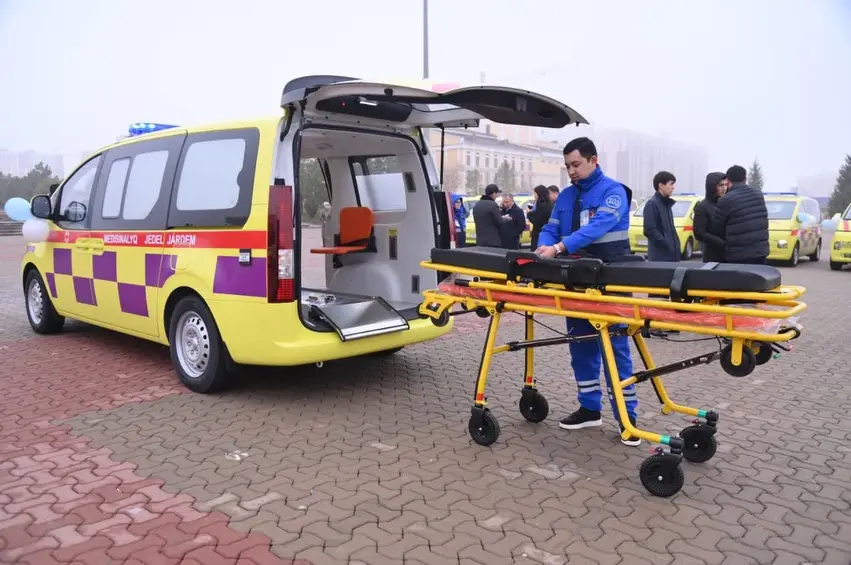 30 НОВЫХ САНИТАРНЫХ АВТОМОБИЛЕЙ ПЕРЕДАНЫ СЛУЖБЕ СКОРОЙ ПОМОЩИ ШЫМКЕНТА (2)