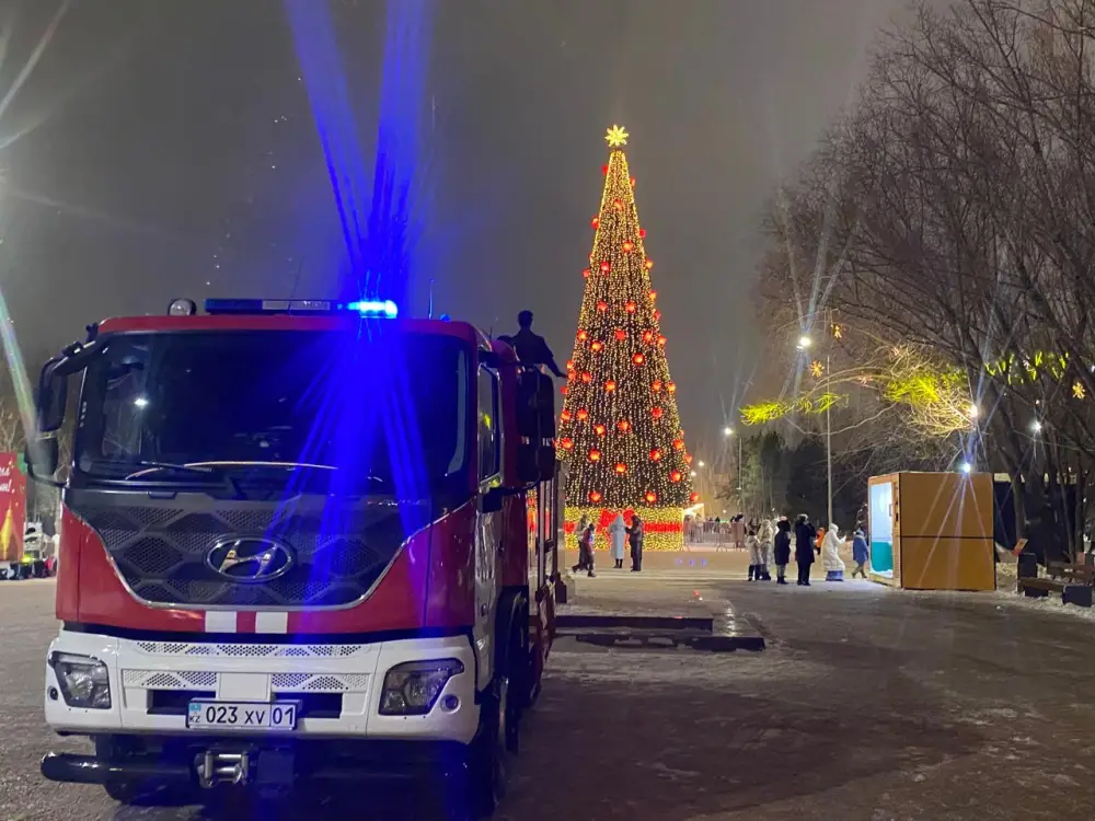 МЧС обеспечило пожарную безопасность при зажжении новогодних елок в столице (9)