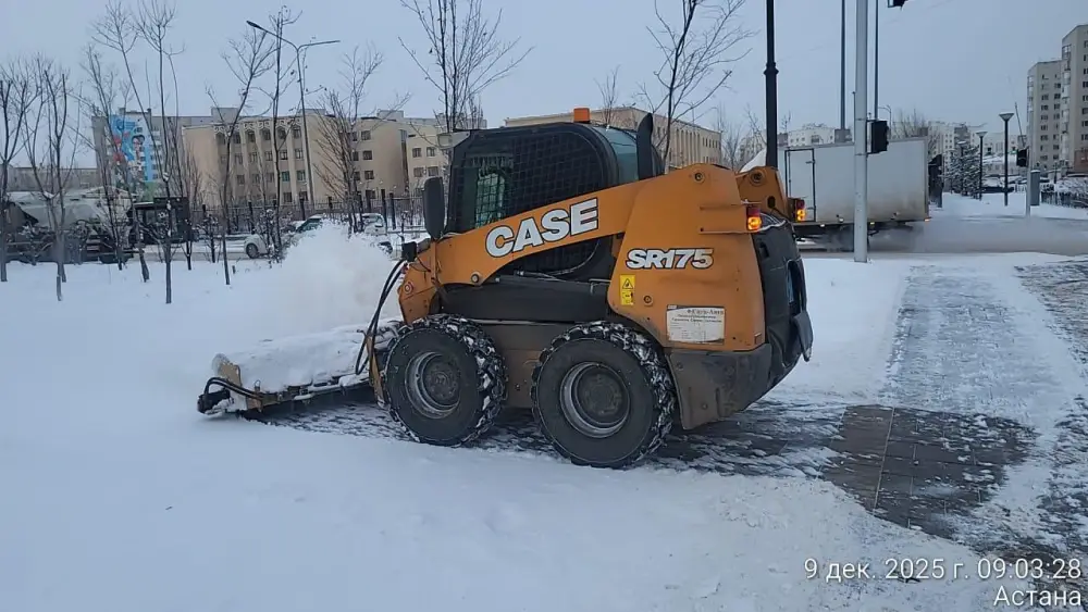 Более трех тысяч дорожных рабочих вышли на снегоуборочные работы в Астане (6)