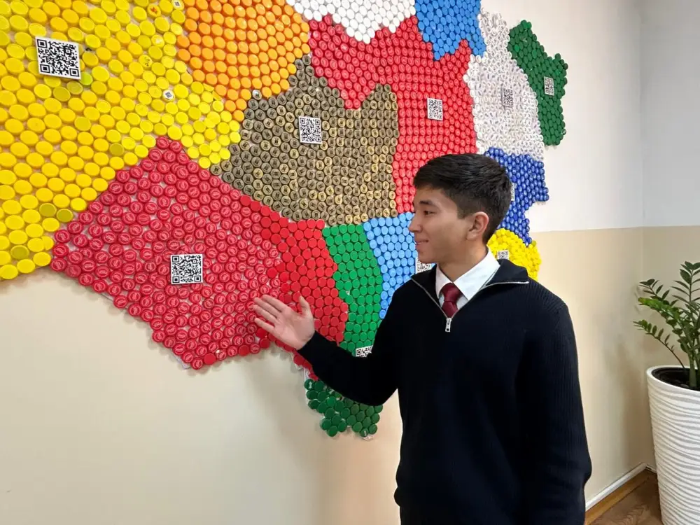 «Таза Қазақстан»: уникальную экокарту Казахстана создали столичные школьники (2)