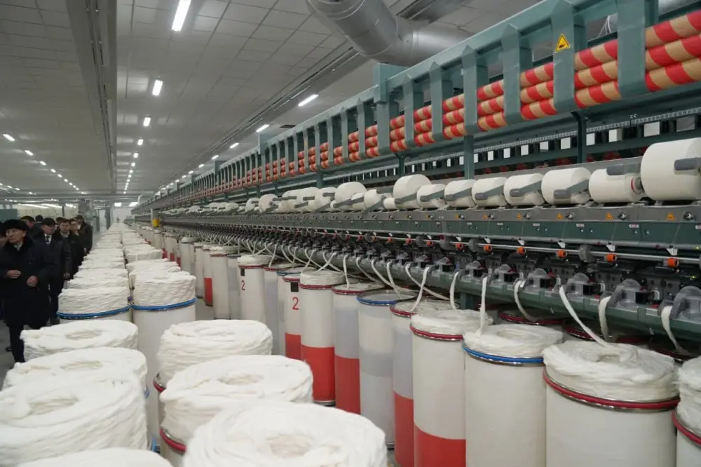 Хлопковый комплекс по производству текстиля полного цикла запустили в Туркестане (8)