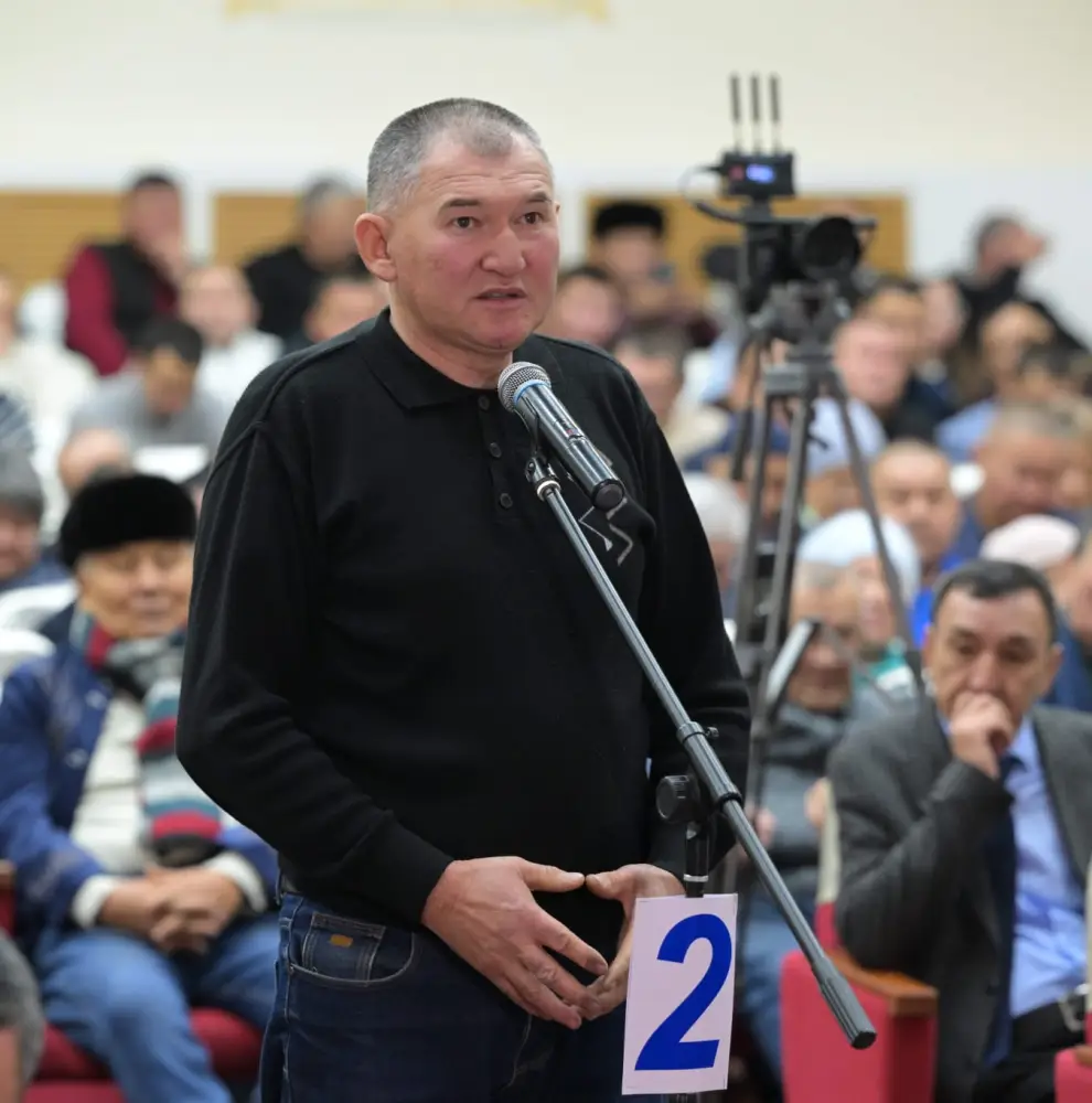 Аким Павлодарской области Асаин Байханов встретился с жителями Баянаульского района (6)