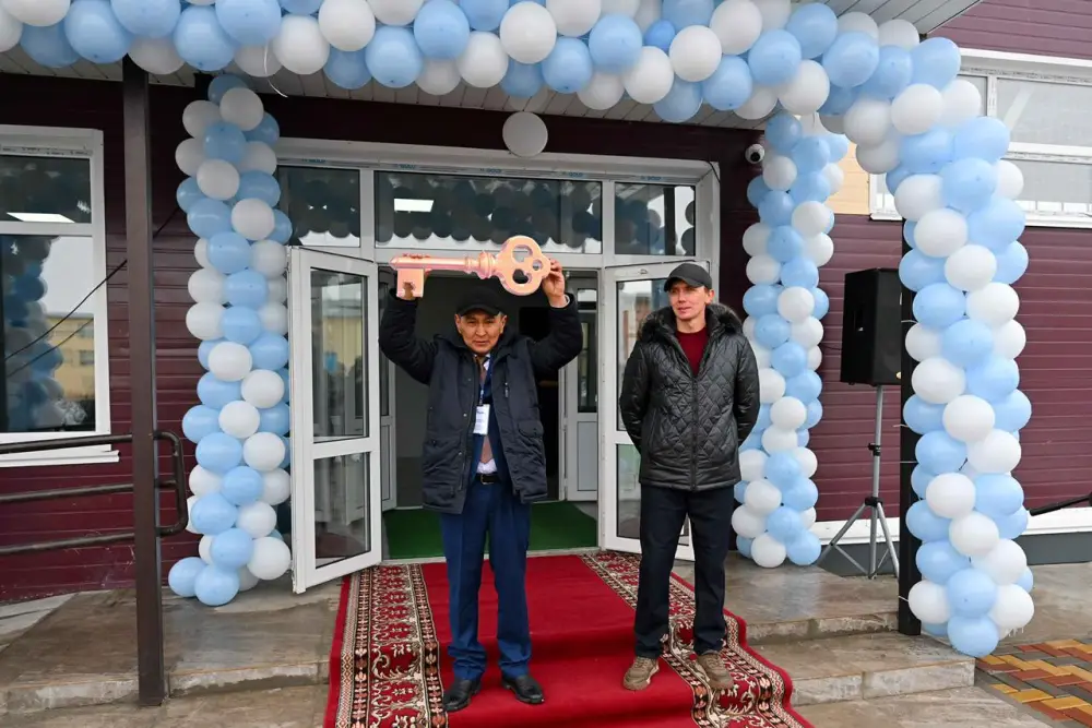 Состоялось открытие спортивного комплекса в селе Алгабас (5)