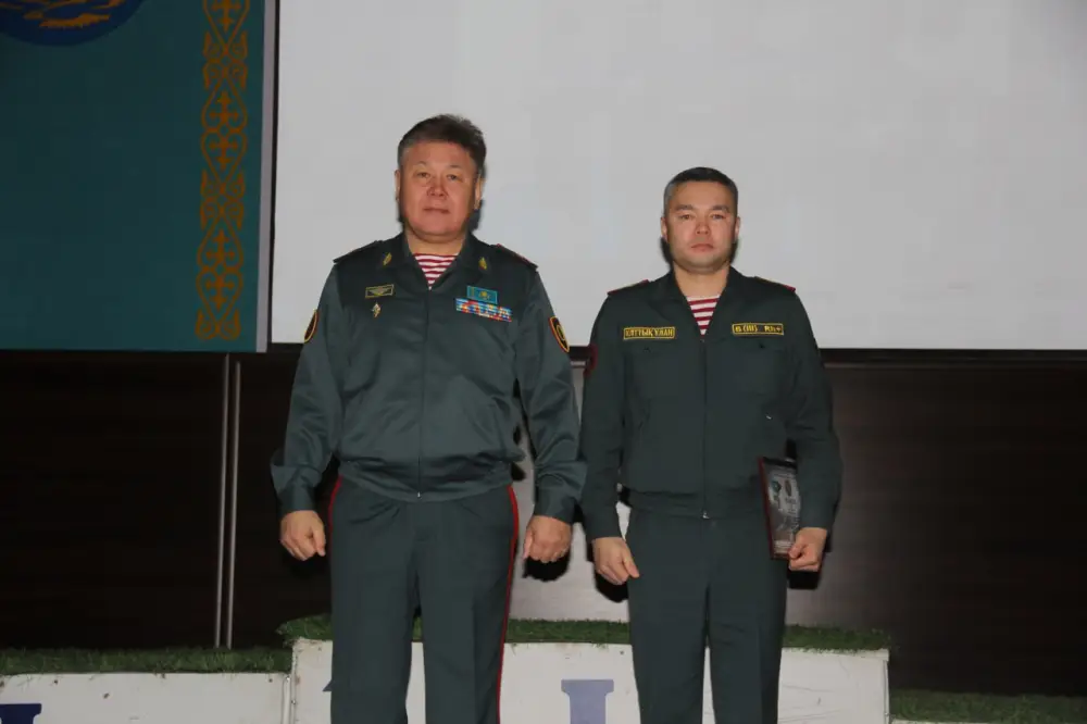 В Национальной гвардии МВД РК состоялось соревнование по волейболу (2)